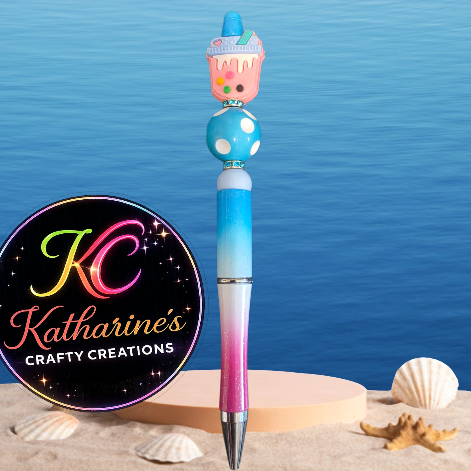 Beaded pen
